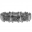 Sterling Silver Oxidized Celtic Knotwork Bracelet-1