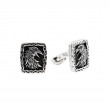 Sterling Silver Oxidized Raven Cufflinks