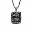 Sterling Silver Oxidized Medium Eagle Pendant-1