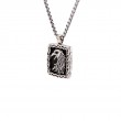 Sterling Silver Oxidized Black CZ Small RavenPendant-1