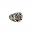 Sterling Silver Celtic Cross Oval Ring-1