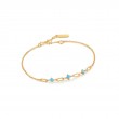 GOLD TURQUOISE LINK BRACELET-1