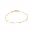 14KT GOLD TRIPLE NATURAL DIAMOND BRACELET-1