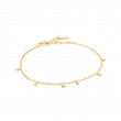 14KT GOLD MIXED DISC BRACELET-1