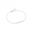 14KT WHITE GOLD STARGAZER Natural DIAMOND BAR BRACELET-1