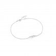 14KT White Gold Pearl And White Sapphire Radiance Bracelet-1