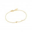 14KT Gold Magma Single Natural Diamond Bracelet-1