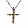 Sterling Silver Bronze Cross Pendant-1