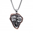 Sterling Silver Oxidized Bronze Large Healer Pendant-1