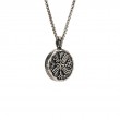 Sterling Silver Oxidized Bronze Reversible Coin Pendant-3