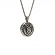 Sterling Silver Oxidized Bronze Cernonnos Reversible Coin Pendant-3