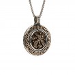 Sterling Silver Oxidized Bronze Reversible Spinner Pendant-5