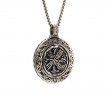 Sterling Silver Oxidized Bronze Reversible Spinner Pendant-9