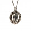 Sterling Silver Oxidized Bronze Reversible Spinner Pendant-5