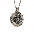 Sterling Silver Oxidized Bronze Reversible Spinner Pendant-9