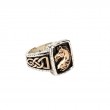 Sterling Silver Oxidized Bronze Horse Ring-1