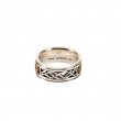 Sterling Silver Oxidized Bronze Viking Rune Ring-3