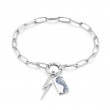 Silver Ocean Nights Charm Bracelet-1