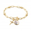 Gold Infinity Charm Bracelet-1