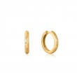 GOLD SCATTERED STARS HOOP EARRINGS-1