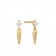 SPARKLE SPIKE STUD EARRINGS-1