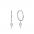 SPARKLE DROP PENDANT HOOP EARRINGS-1