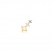 Gold Kyoto Opal Climber Barbell Single Earring-1