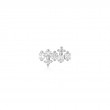 Silver Sparkle Cluster Climber Barbell Single Earring-1