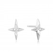 Silver Cross Stud Earrings-1