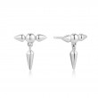 Silver Point Stud Earrings-1