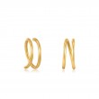 14KT GOLD TWIST EARRINGS-1