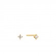 14KT GOLD NATURAL DIAMOND STUD EARRINGS-1