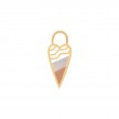 Gold Heart Earring Charm-1