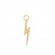 Gold Lightning Earring Charm-1