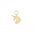 Gold Unicorn Earring Charm-1