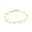 GOLD STAR MOTHER OF PEARL DROP ANKLET-1