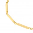 14K Yellow Gold Bar Station Bracelet