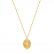 GOLD SCATTERED STARS KYOTO OPAL DISC NECKLACE-1