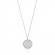 SILVER ROPE DISC NECKLACE-1