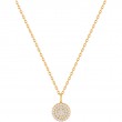 Glam Disc Pendant Necklace-1