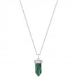 Malachite Point Pendant Necklace-1