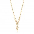 SPARKLE DROP PENDANT CHUNKY CHAIN NECKLACE-1