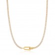 SPARKLE CHAIN INTERLOCK NECKLACE-1