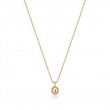 Gold Orb Drop Pendant Necklace-1