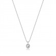 Silver Orb Drop Pendant Necklace-1