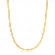 Gold Flat Snake Chain Necklace-1