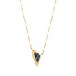 Gold Arrow Abalone Pendant Necklace-1