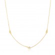 Gold Twisted Wave Chain Necklace-1