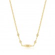 Gold Geometric Chain Necklace-1