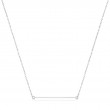 14KT WHITE GOLD SOLID BAR NECKLACE-1